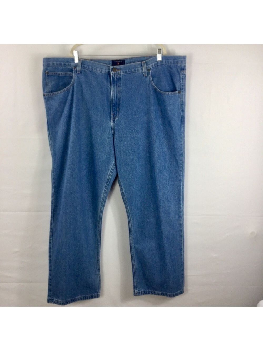 Saddlebred Big & Tall Classic Fit Light Blue Denim Jeans Size 50x30 NWT